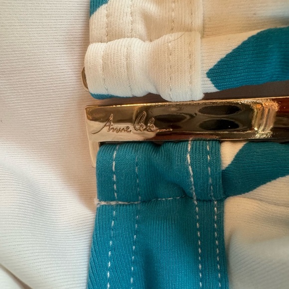 Anne Cole rash guard swimsuit with open back and high neck size 14. NWOT - Picture 3 of 12